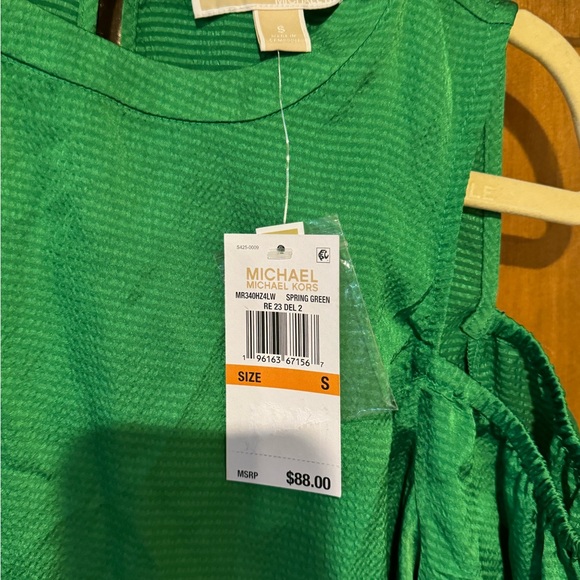 Michael Kors Spring Green Blouse - Picture 2 of 6